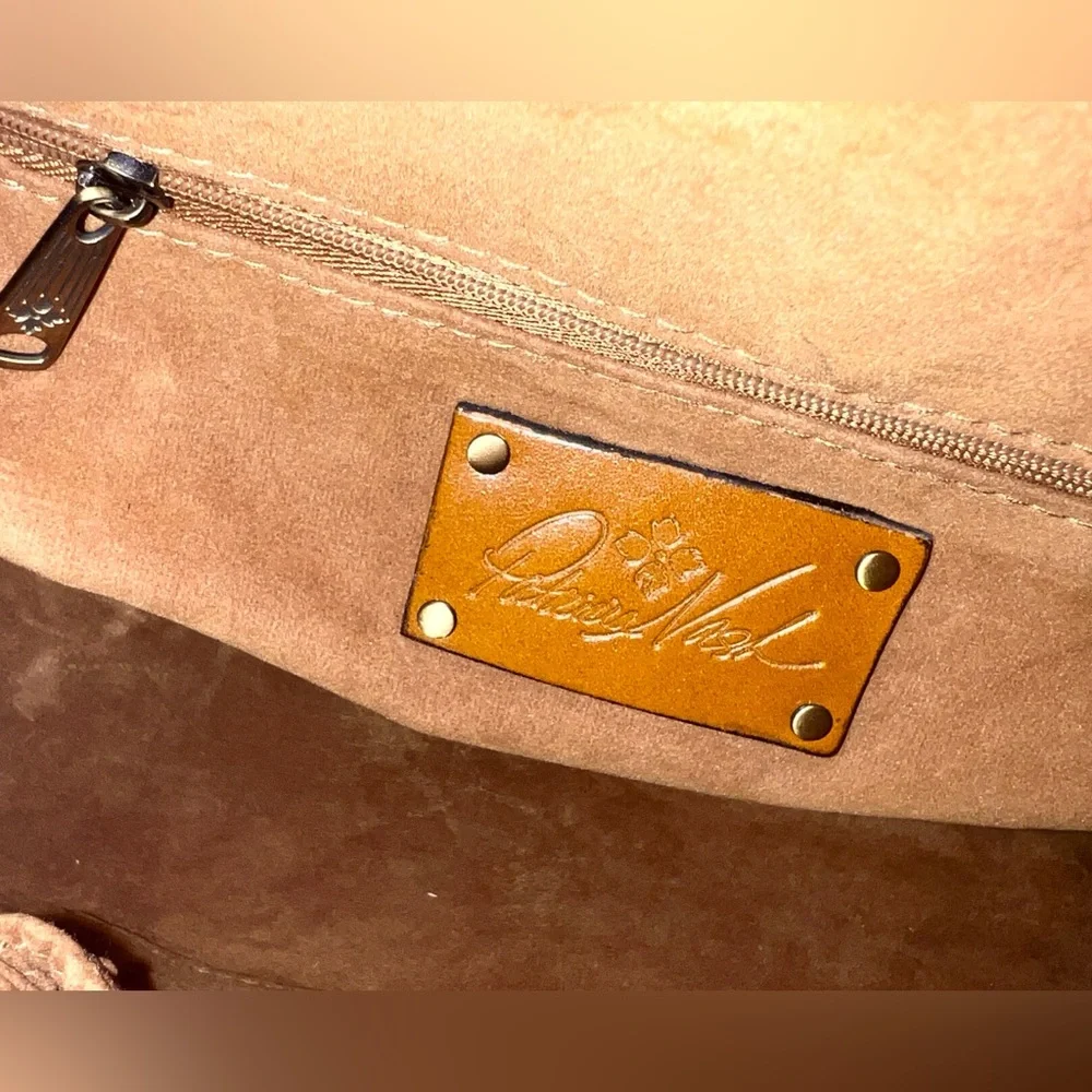 Patricia‎ Nash Leather Holland Top Handle Satchel Redish Brown Crossbody